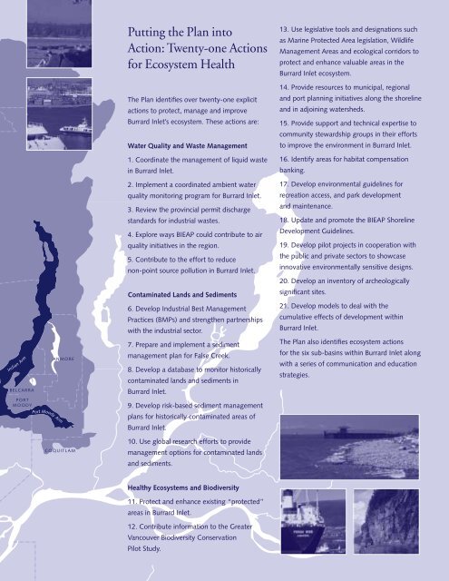 Consolidated Environmental Management Plan for Burrard Inlet