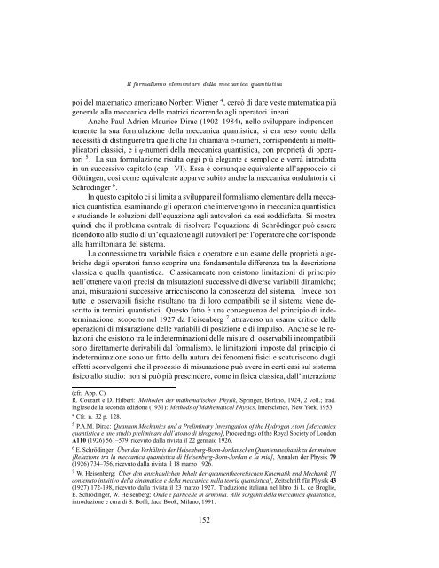 iv. il formalismo elementare della meccanica quantistica