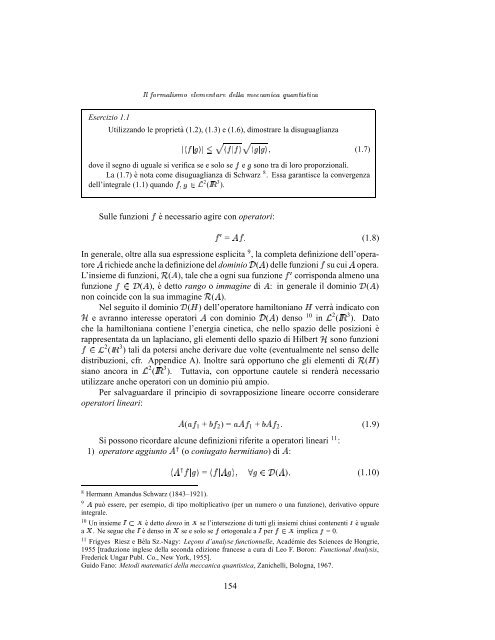 iv. il formalismo elementare della meccanica quantistica