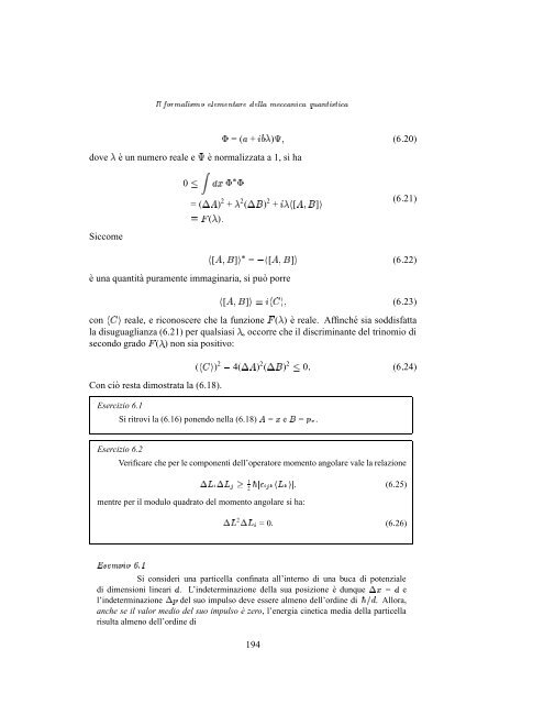 iv. il formalismo elementare della meccanica quantistica