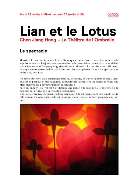 Lian et le Lotus Chen Jiang Hong - Forum-Meyrin