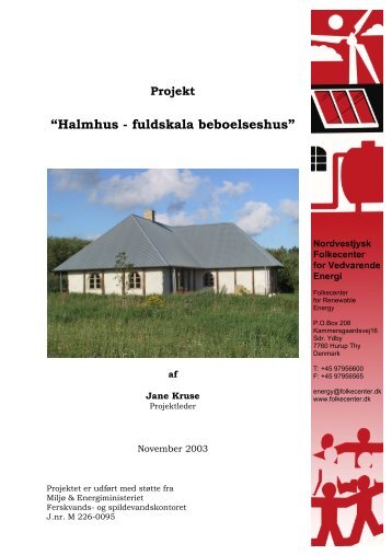 “Halmhus - fuldskala beboelseshus” - Nordic Folkecenter for ...