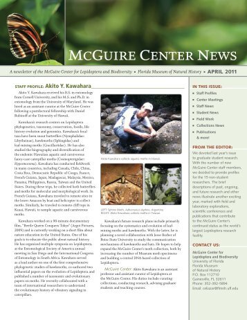 McGuIREcENTERNEws - Florida Museum of Natural History ...