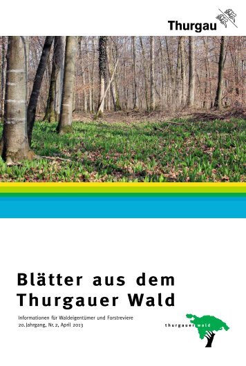 Blätter aus dem Thurgauer Wald 2/2013 - Fischingen