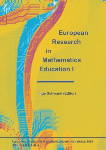 European Research in Mathematics Education I - Fakultät für ...