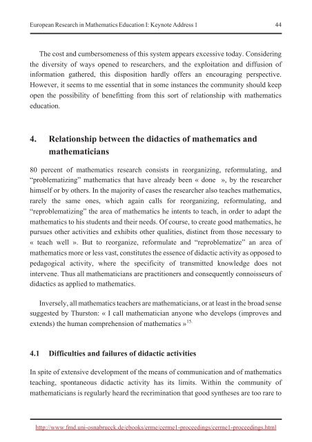 European Research in Mathematics Education I - Fakultät für ...