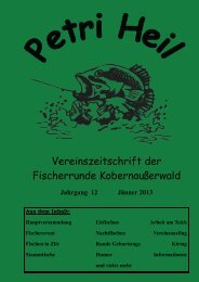Vereinszeitschrift der Fischerrunde Kobernaußerwald
