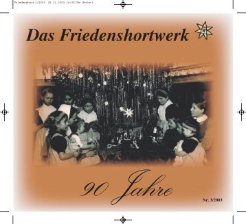 Das Friedenshortwerk«/« - Friedenshort.de