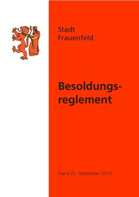Besoldungsreglement - Stadt Frauenfeld