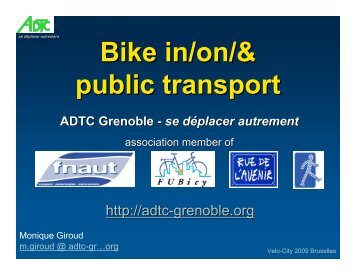 Bike in/on/& public transport