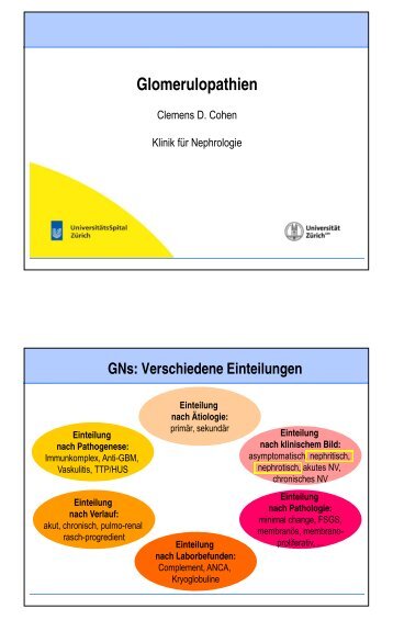 Glomerulopathien - Fortbildung