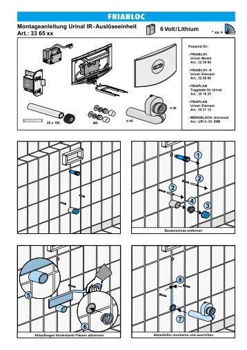 Montageanleitung IR 6V 3365xx - Friatec