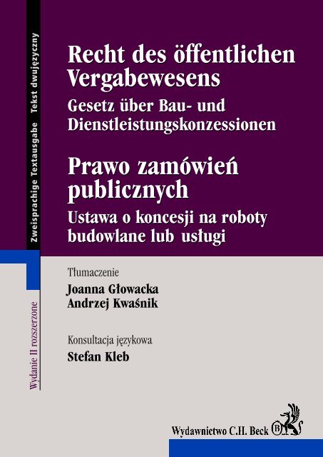 Recht des öffentlichen Vergabewesens Prawo zamówieƒ ... - Gandalf