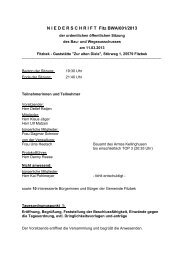 Protokoll Bau- und Wegeausschuss 11.03.2013 - Fitzbek