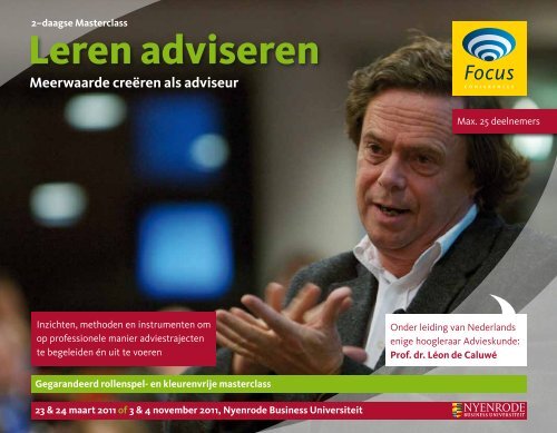 Leren adviseren - Focus Conferences