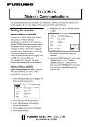 Model Felcom 15 FELCOM 15 EC type acceptance certificate - Furuno USA