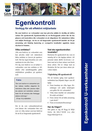 Egenkontroll