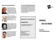 Faltblatt - Freiheit statt Vollbeschäftigung