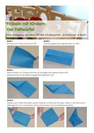 Fröbeln mit Kindern: Der Faltwürfel - FRÖBEL - Kompetenz für Kinder