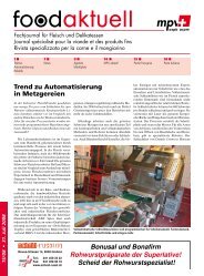 Trend zu Automatisierung in Metzgereien - Foodaktuell.ch