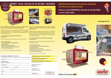 EIS-MASTER - Produktinfo de/it.pdf - GAMO Fahrzeugwerke GmbH