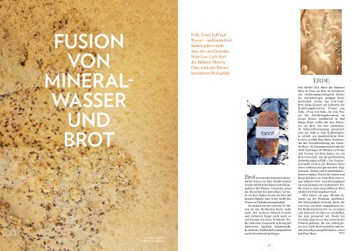 wASSer UnD Brot - Hotellerie et Gastronomie Verlag