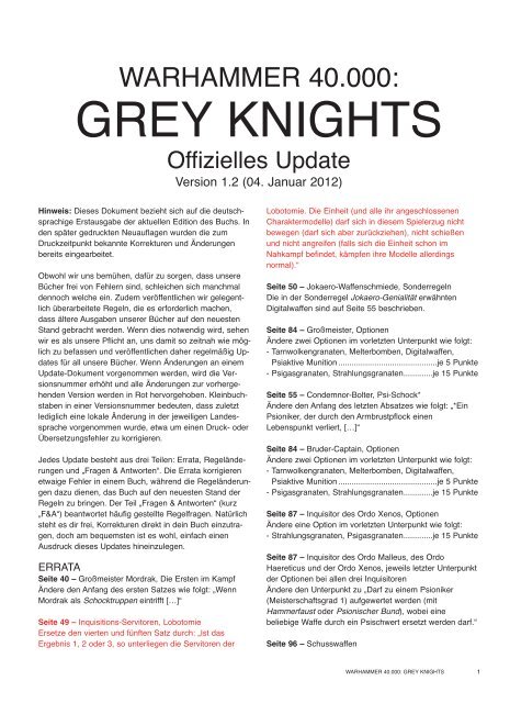 Grey Knights FAQ v12 Januar 2012.pdf - Games Workshop