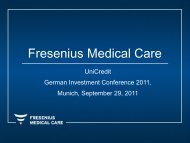 Presentation - Fresenius Medical Care