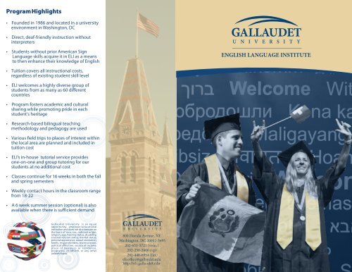 ELI - Brochure (English) - Gallaudet University