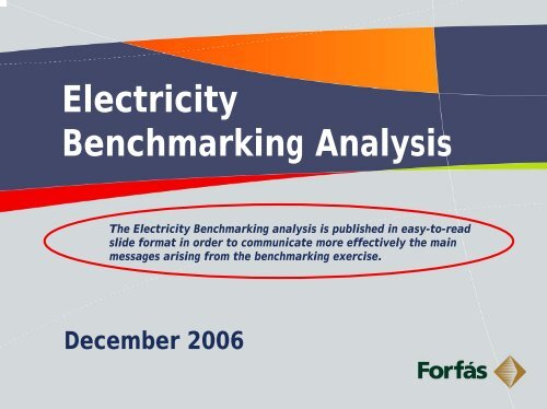 Electricity Benchmarking Analysis Report (web only) - Forfás