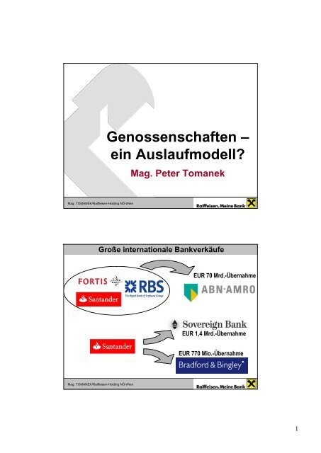 Genossenschaften – ein Auslaufmodell? - fit4Future - Raiffeisen