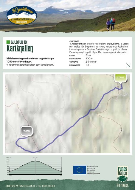 Skriv ut guldtur och karta som PDF - Funäsfjällen