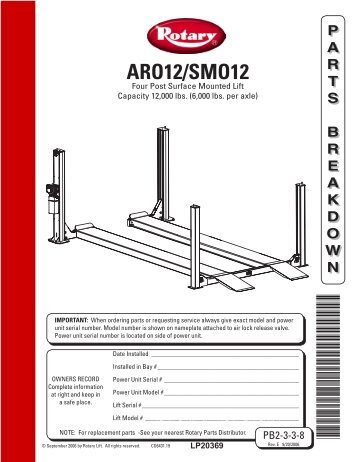 ROTARY ARO12 - SMO12 PARTS BREAKDOWN.pdf - Atlantic Auto ...