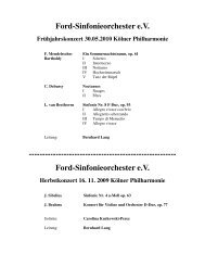 Ford-Sinfonieorchester e.V. ... - Ford-Freizeit-Organisation eV