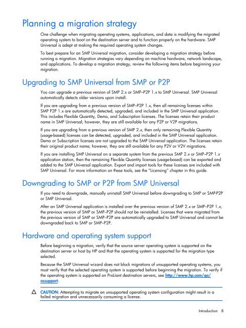 HP Server Migration Pack – Universal Edition User Guide - Index of