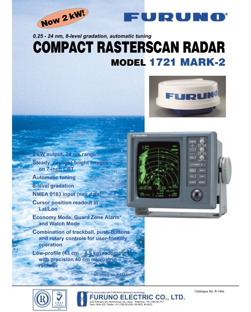 ＦＵＲＵＮＯ　船舶用レーダー　１７２１　ＭＡＲＫ‐２　フルノ Furuno 1721 1731 MK2 MK3 RSB-0071 24