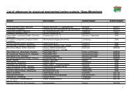 List of references for structural engineering/turnkey ... - glass-bau.de