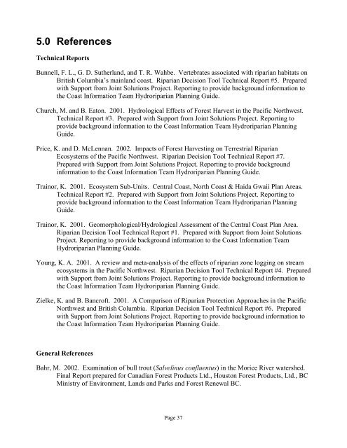 Report Template - Ministry of Forests, Lands and Natural Resource ...