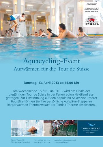 Flyer Aquacycling-Event Tamina Therme (PDF) - Flumserberg