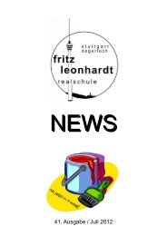 41. Ausgabe / Juli 2012 - Fritz-Leonhardt-Realschule