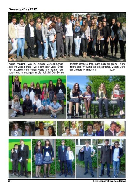 41. Ausgabe / Juli 2012 - Fritz-Leonhardt-Realschule