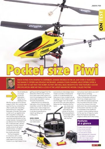 Pocket size Piwi - Flying Toys Ltd