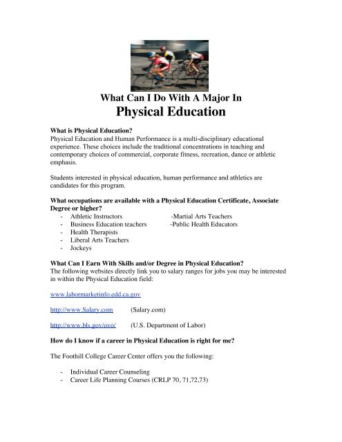 Physical Education - Foothill College