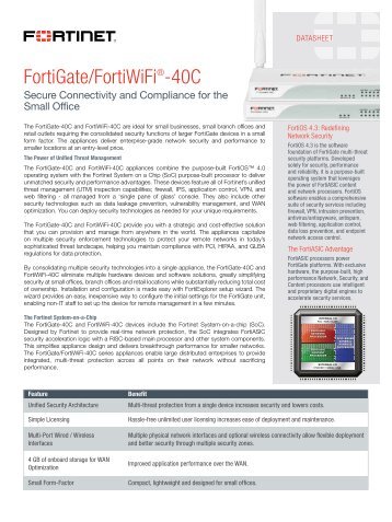Fortinet FortiGate 40C