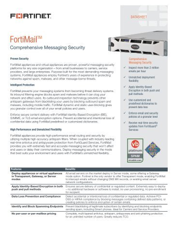 FortiMail-100C - Fortinet