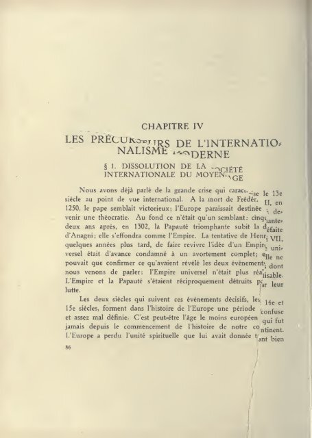 Histoire de l'internationalisme