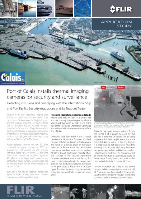 Port of Calais installs thermal imaging cameras for security and ...