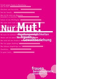 „Nur Mut“ ( PDF -Dokument 156 Kb) - Frauenberatungsstelle ...