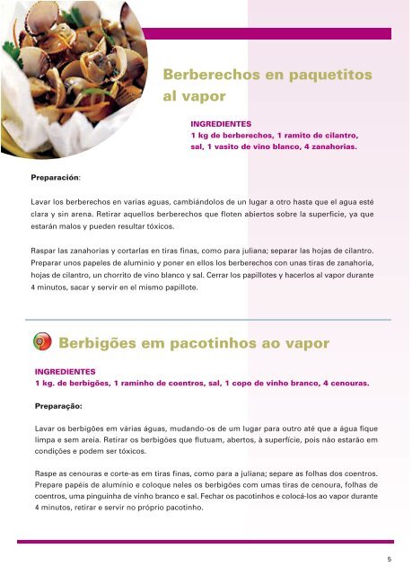 JATA Recetas para cocinar al vapor