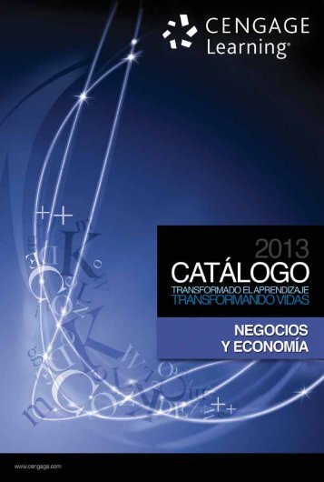 Catalogo Cengage Negocios y Economia 2013